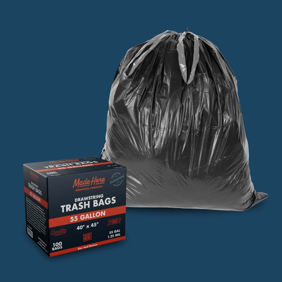Trash Bag with Drawsting
