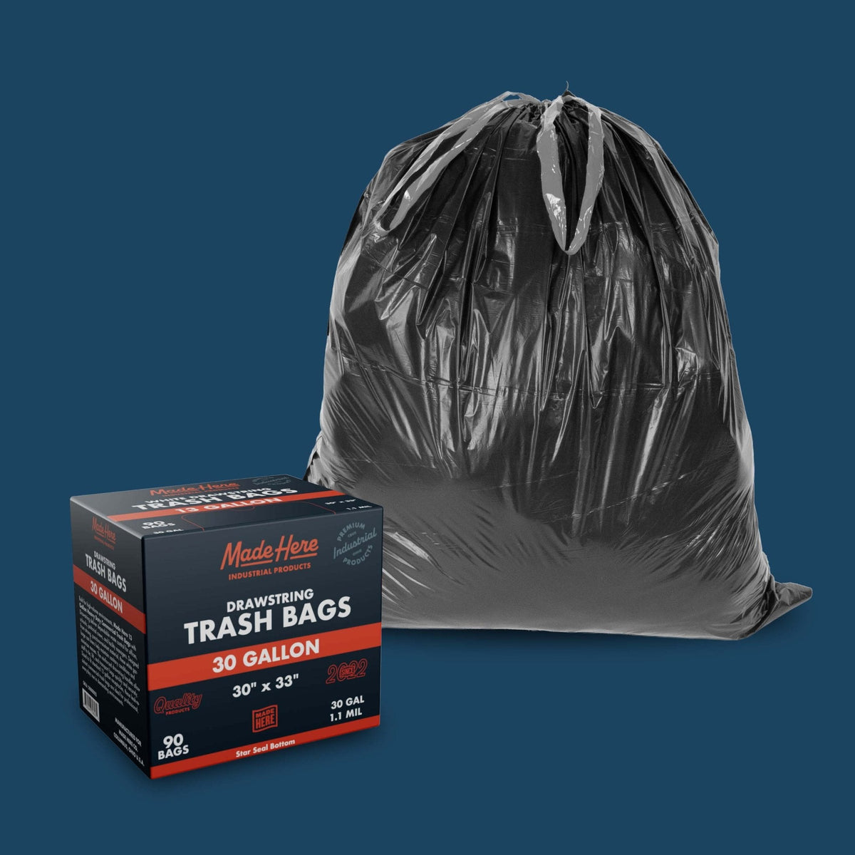 Trash Bag with Drawsting