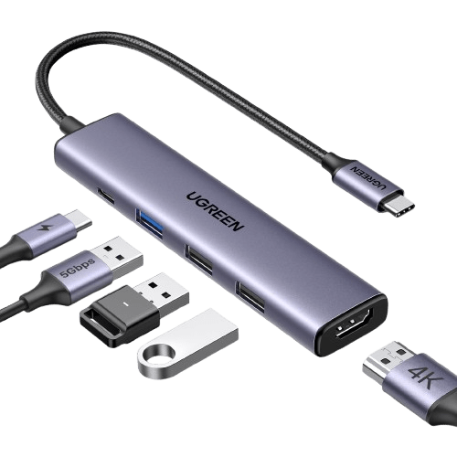 5-in-1 USB-C Hub — 4K HDMI, PD 100W & USB 3.0